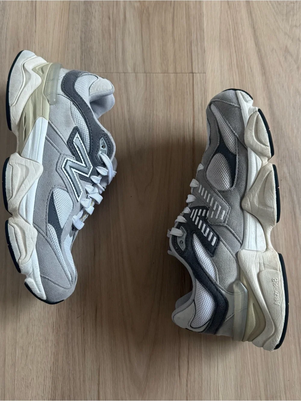 Women’s New Balance 9060 Rain Cloud Grey Sz 6 GC9060GY - Picture 2 of 6